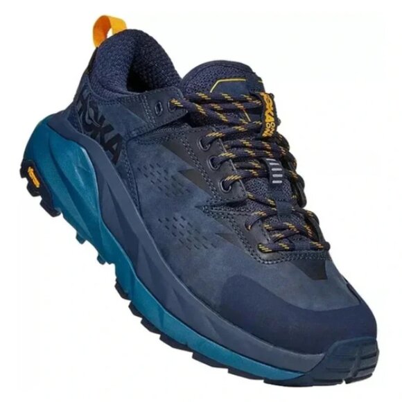 HOKA  One One Kaha Low Gore-Tex Hiking Shoes Waterproof Navy Size 8.5B - Picture 1 of 11